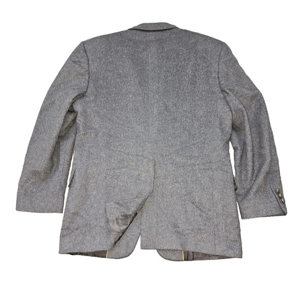 Sterling & Hunt Sport Coat Mens 42 100% Pure Camel Hair Gray 2-Button Blazer - Picture 3 of 16